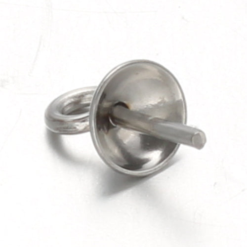 Pinch Bails, Sujetador de Beads, Stainless Steel