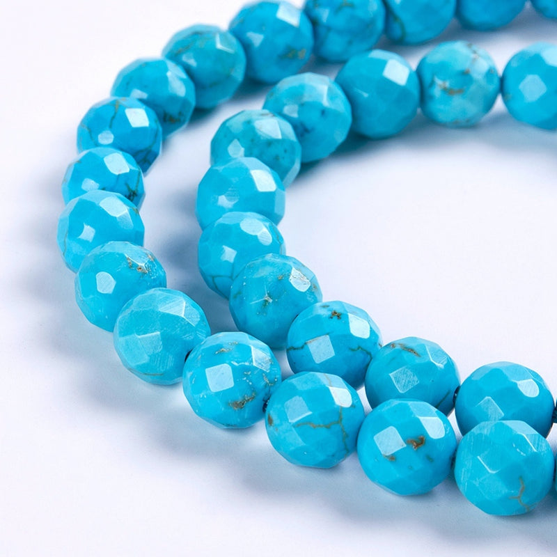 Turquoise, Faceted, 6mm