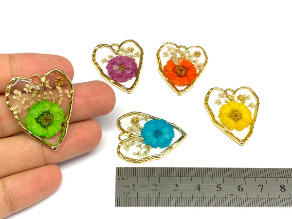 Heart, Flower, Pendant