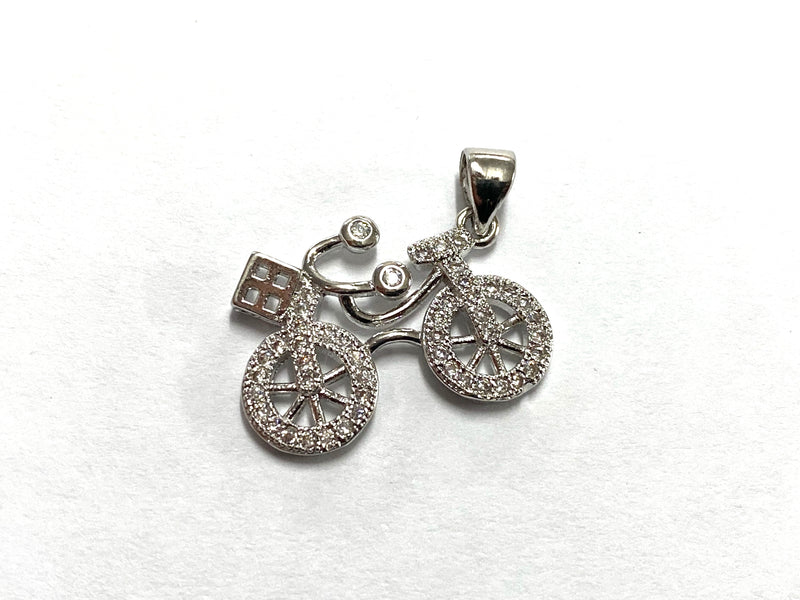 Bicicleta, Ciclismo, Rhinestone, Pendant