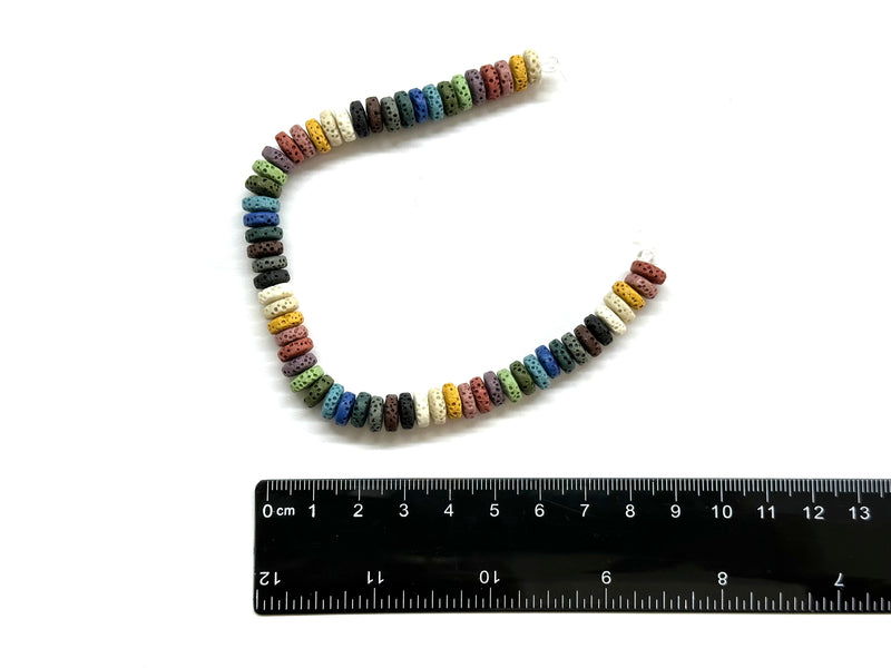 Lava, Discos, Separadores, Piedra, 8mm, Beads