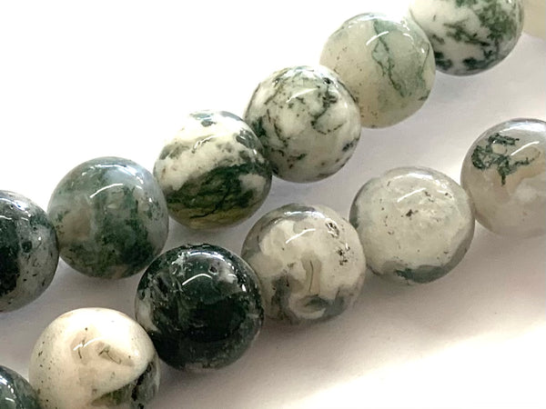 Tree Agate, Matte, 10mm, 8mm