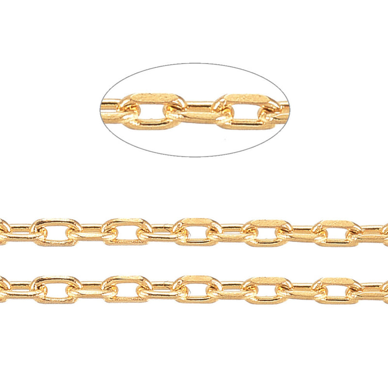 Chain, Faceted Link, Yard, Coil, Stainless Steel