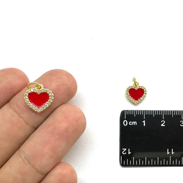 Corazón, Enchapado 18k, Charm