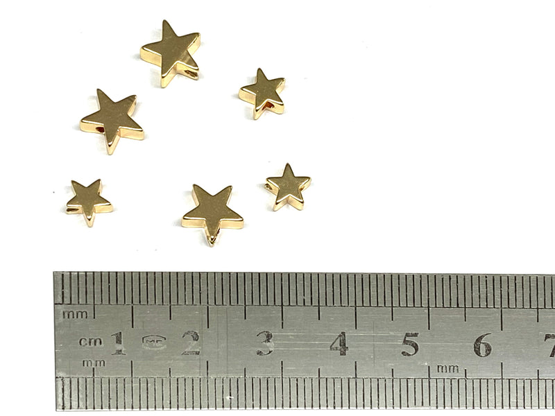 Estrella, Beads, Enchapado, 6mm/8mm*