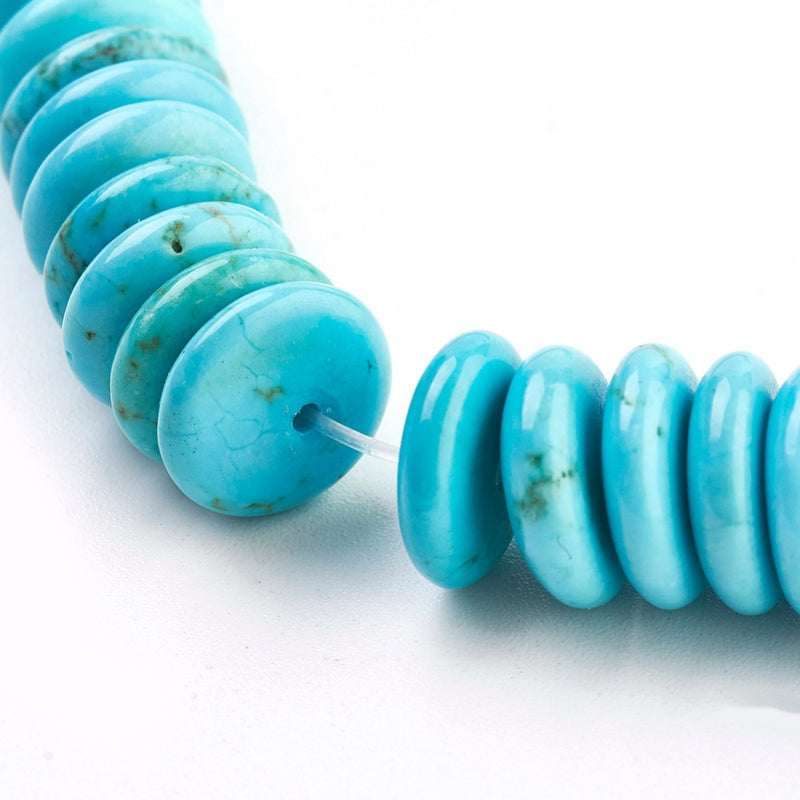 Turquoise, Spacers, 10mm