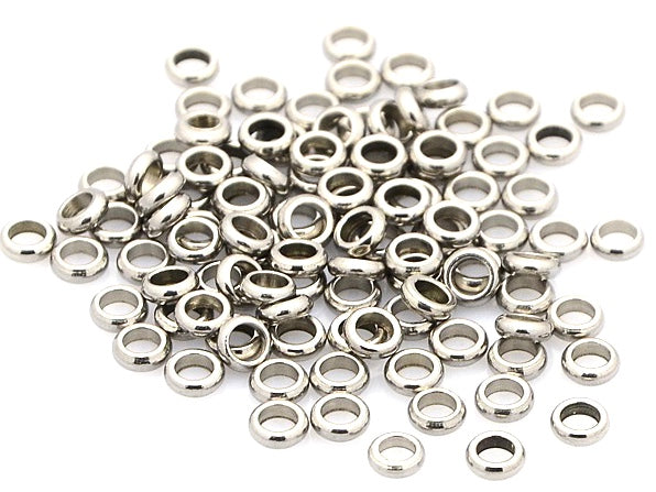 Beads (separadores) Stainless Steel, 5mm