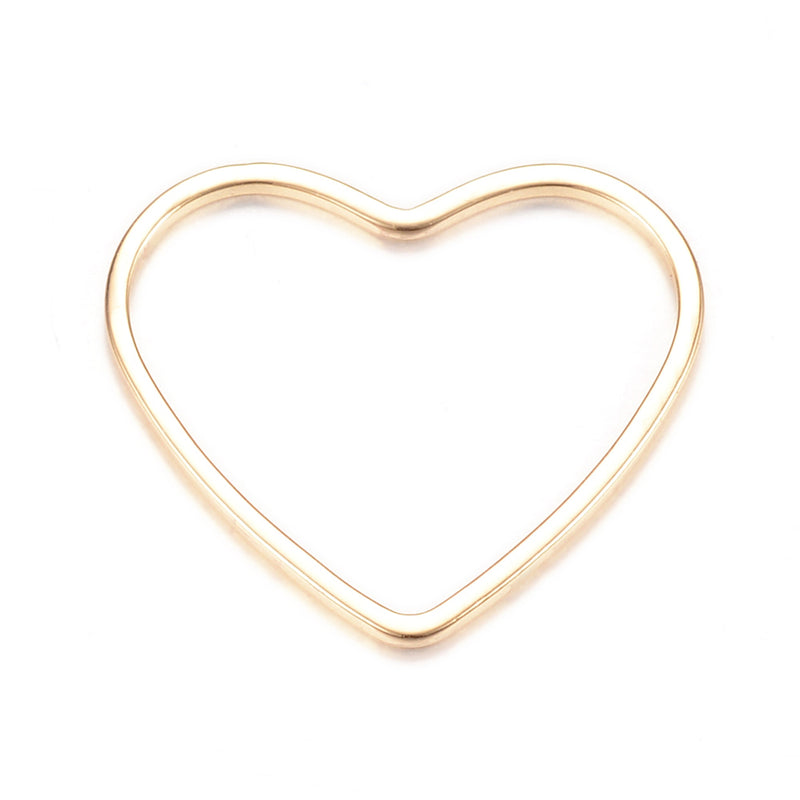 Corazón, Enchapado 18k, Charm