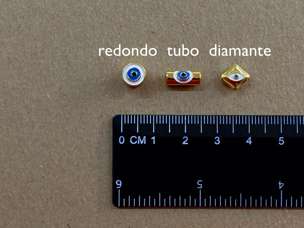 Ojo, Eye, Beads, Enchapado