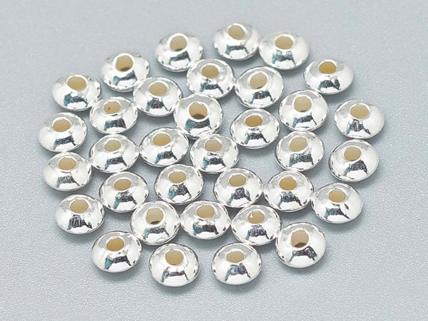 Beads Spacer, Separadores, Plata .925