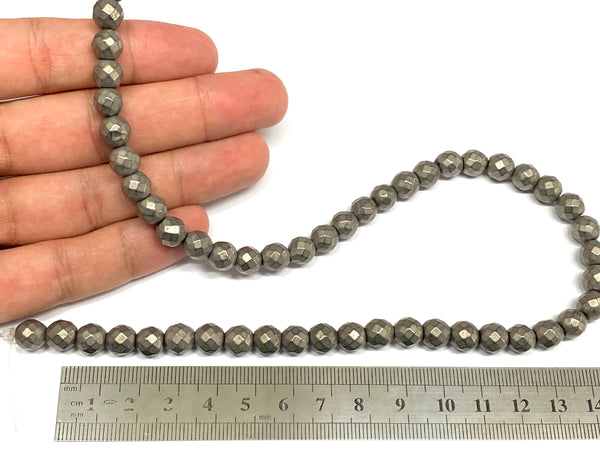 Faceted Hematite 8mm