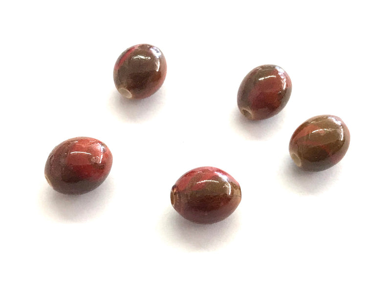 Oval beads