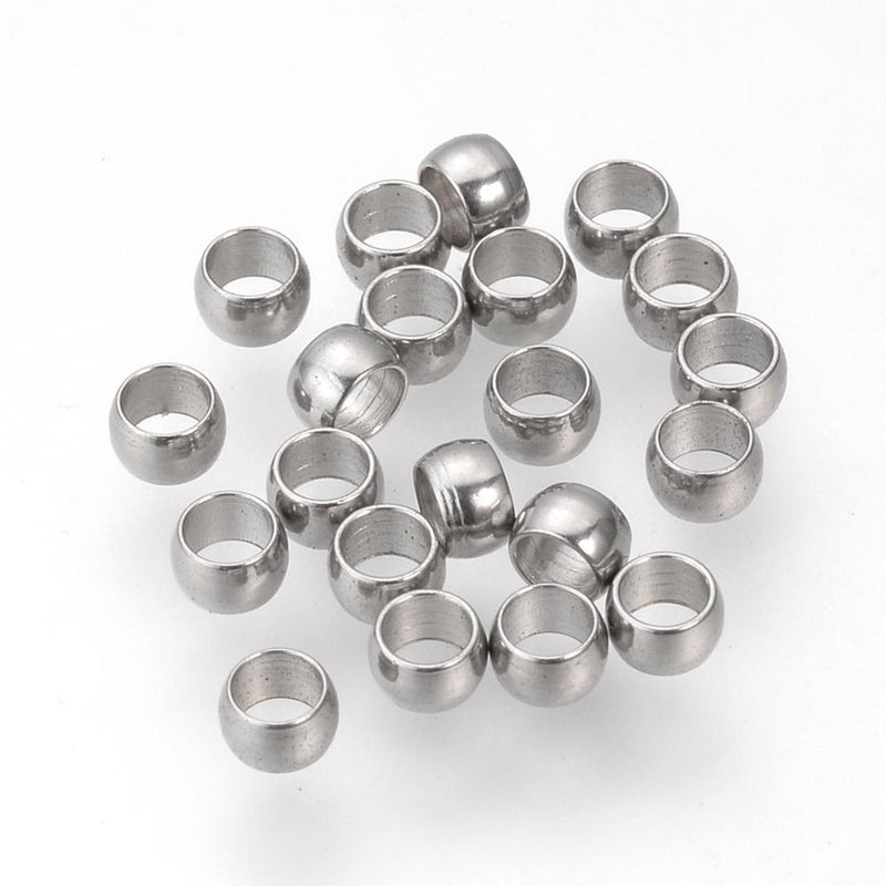 Crimp Beads, Stainless Steel