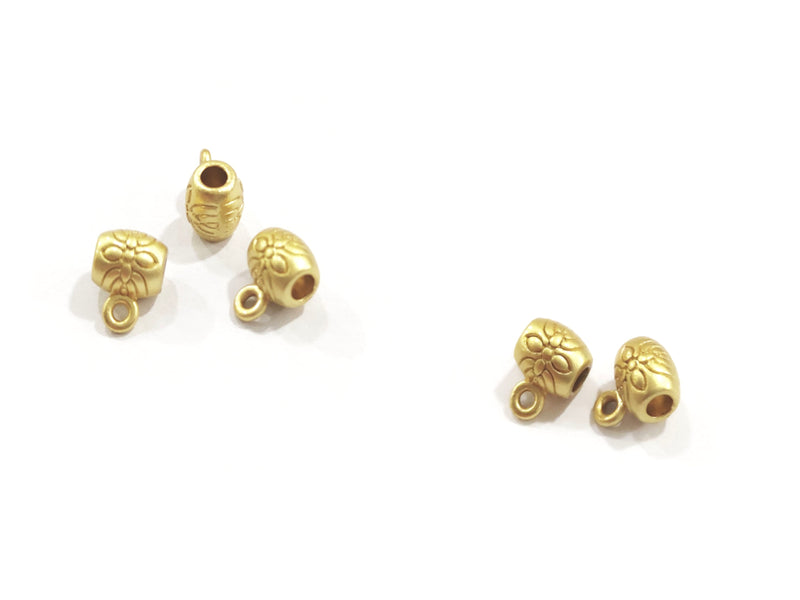 Beads with Ring, Spacer, 18k Plating