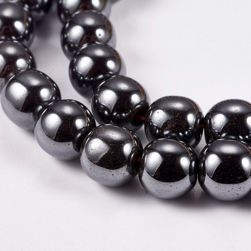 Hematite, 4mm/6mm/8mm/10mm, Beads