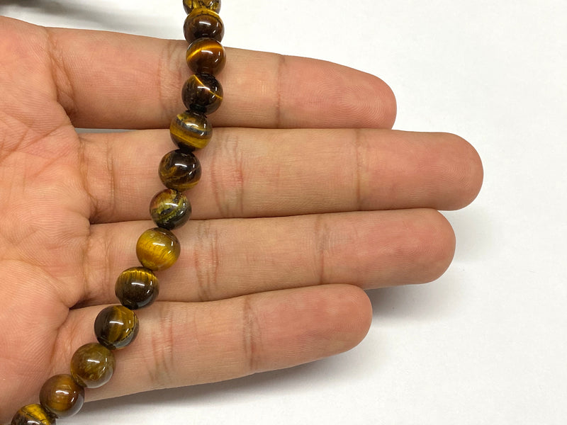 Stone, Tiger Eye, Faceted, 10mm, 8mm, 6mm