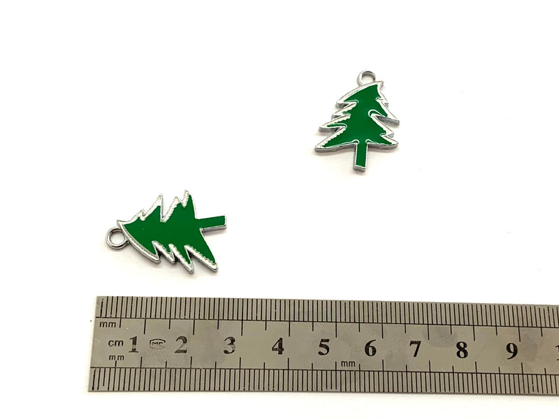 Pine, Tree, Christmas, Enamel