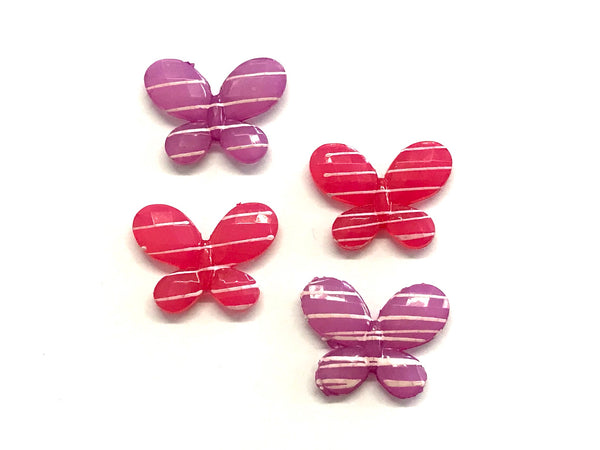 Mariposa, Acrílico, Beads