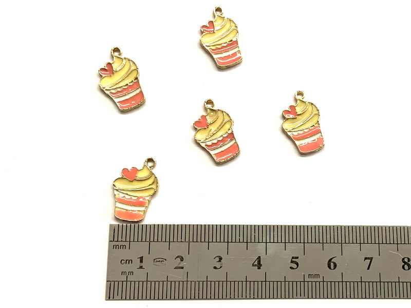 Cupcakes, Bizcocho, Enamel, Charm