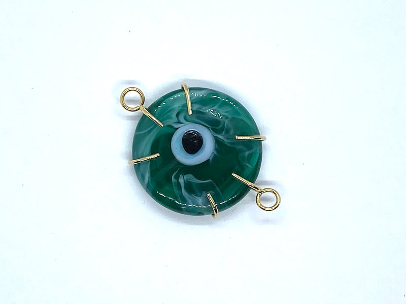 Crystal, Turkish Eye, Connector