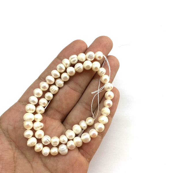 Perlas de Agua Dulce, 6mm a 7mm, Beads