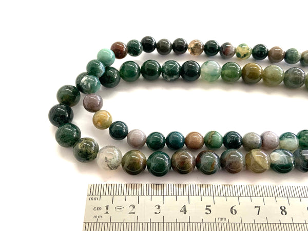 Indian Agate, 8mm, 10mm