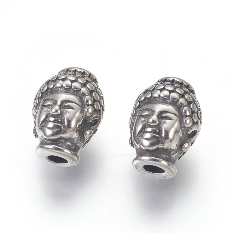 Buddha, Beads, Stainless Steel