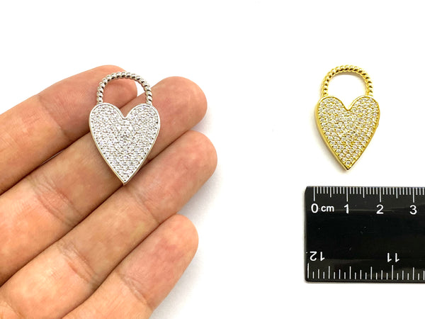 Heart, Pendant, 18k plating