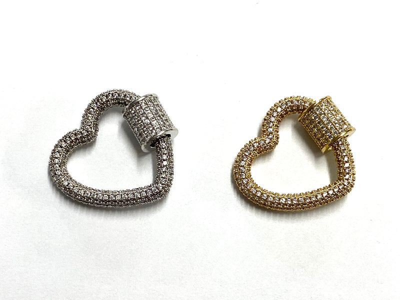 Heart Shape Closure, Rhinestone