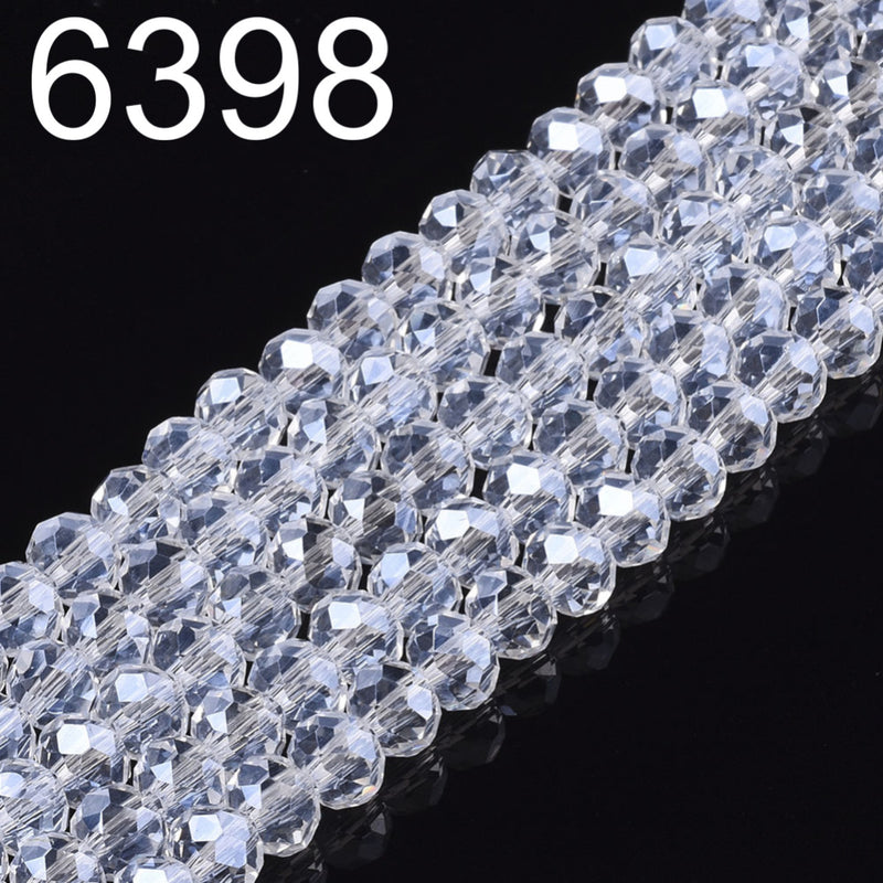 Crystal Rondelle Faceted 6mm*