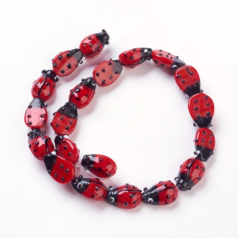 Ladybug, Mariquita, Beads