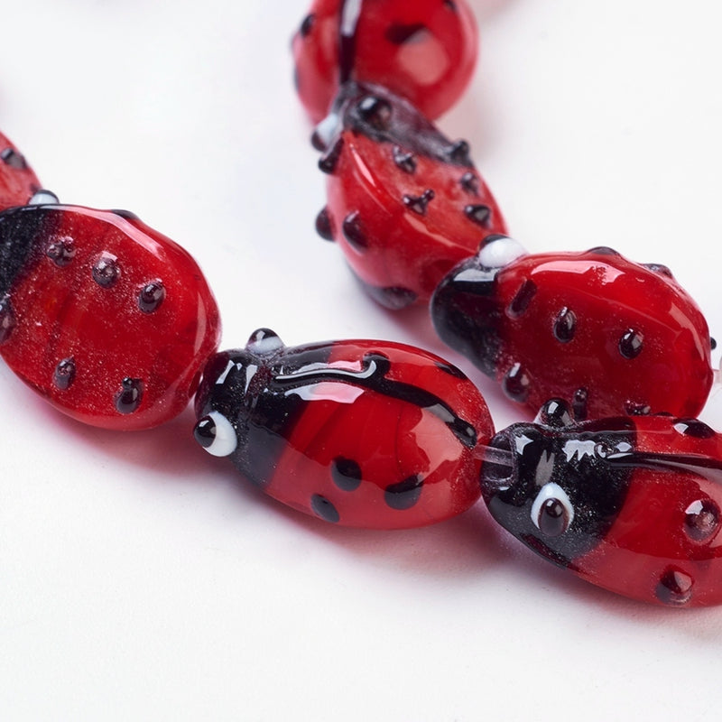 Ladybug, Mariquita, Beads