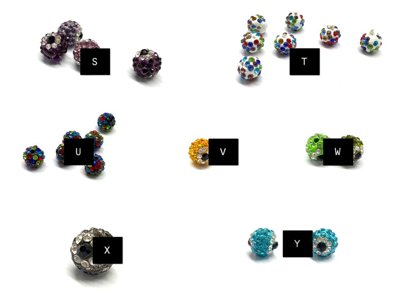 Beads con Rhinestone 9mm