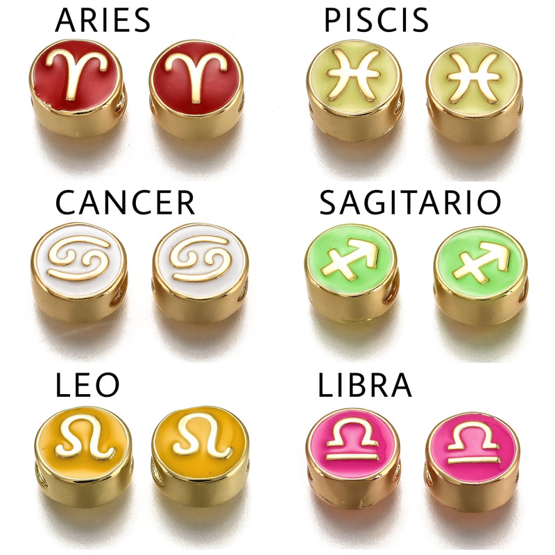 Signos Zodiacales, Zodiaco, Enchapado 18k