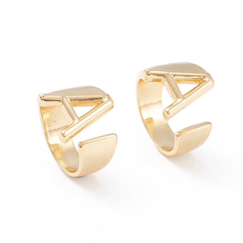 Initial, Rings with Initials, Plated 18k