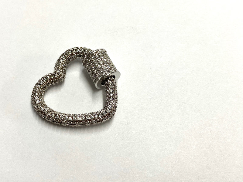 Heart Shape Closure, Rhinestone