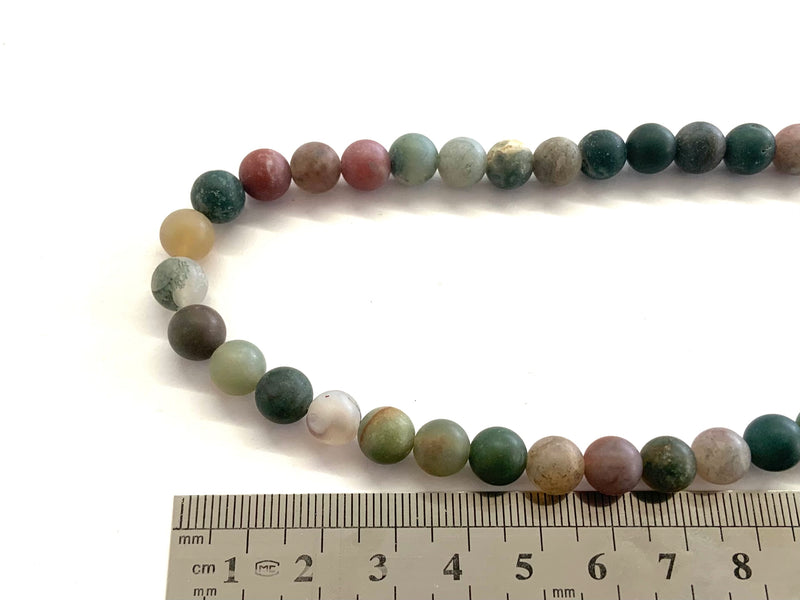 Indian Agate Matte, 8mm