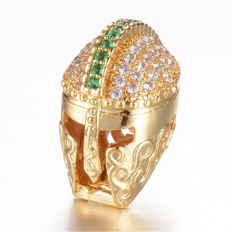 Casco de Gladiador, Rhinestone, Beads