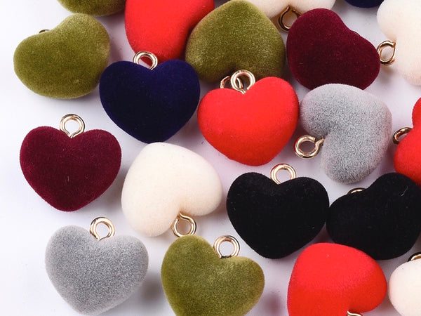 Corazones en Pana, Charm, Pendant