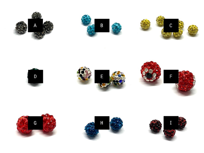 Beads con Rhinestone 9mm