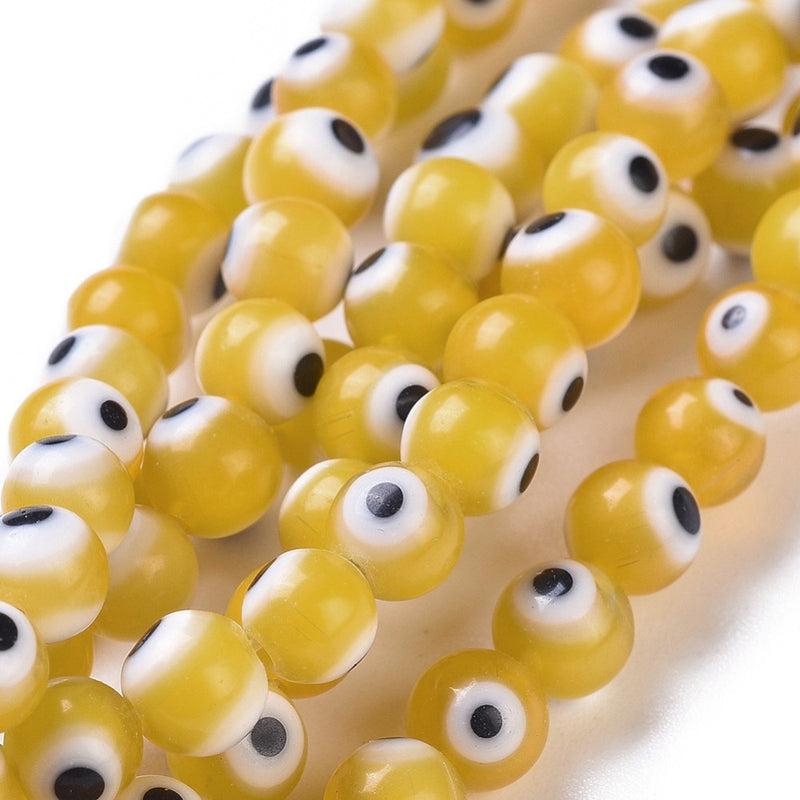 Evil Eye, Beads, Ojo, 6mm