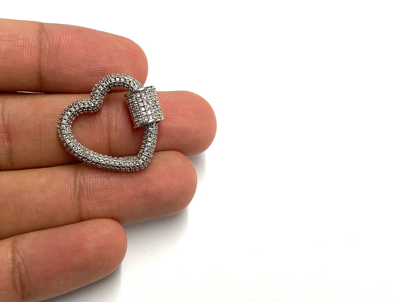 Heart Shape Closure, Rhinestone