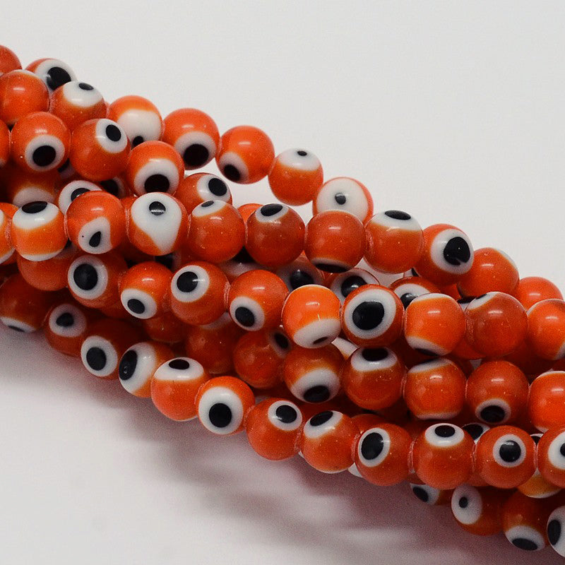 Evil Eye, Beads, Ojo, 6mm