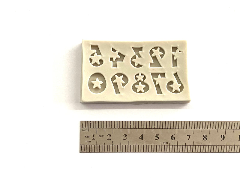 Numbers, Star, Resin Mold