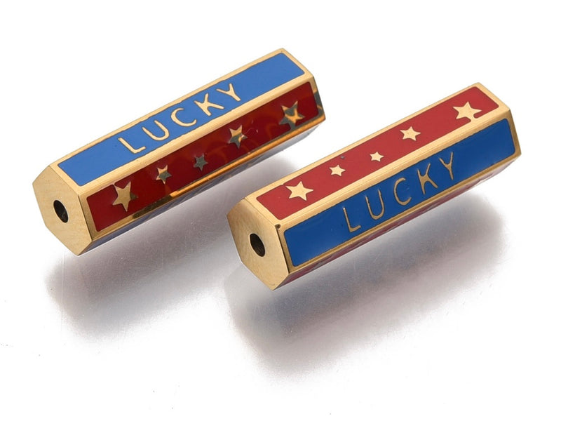 Lucky, Estrella, Beads, Stainless Steel