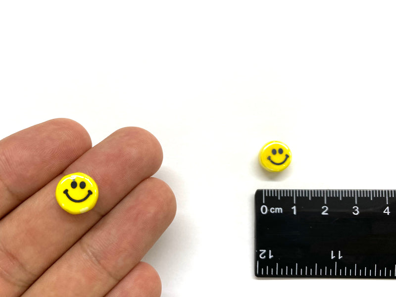 Happy Face, Smile, Emoji, Beads, Porcelana