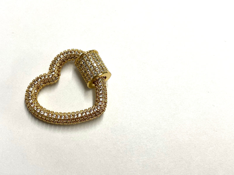 Heart Shape Closure, Rhinestone