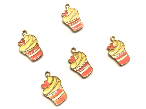 Cupcakes, Bizcocho, Enamel, Charm