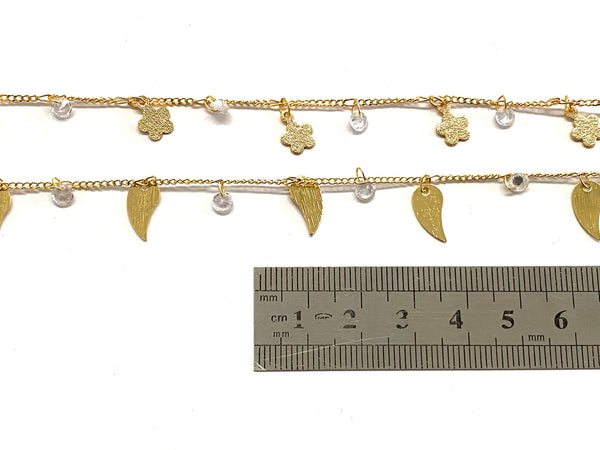 Leaf, Flower, Chain, Plating