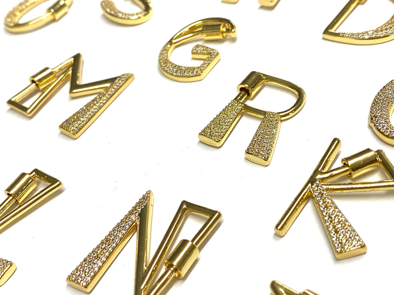 Screw Closure, Letters, Plating, Initial